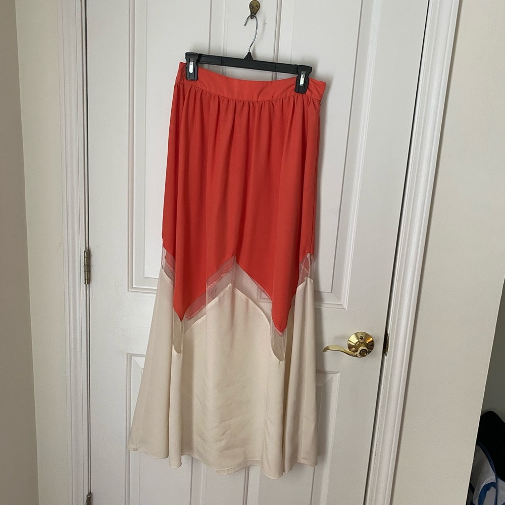 Maxi Skirt with mesh detail